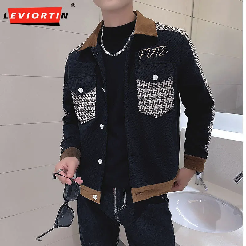 Autumn and Winter Leisure Versatile Personalized Men's Coat Vintage Polo Fashion Trend Men's Wear Handsome Colored Plush Coat