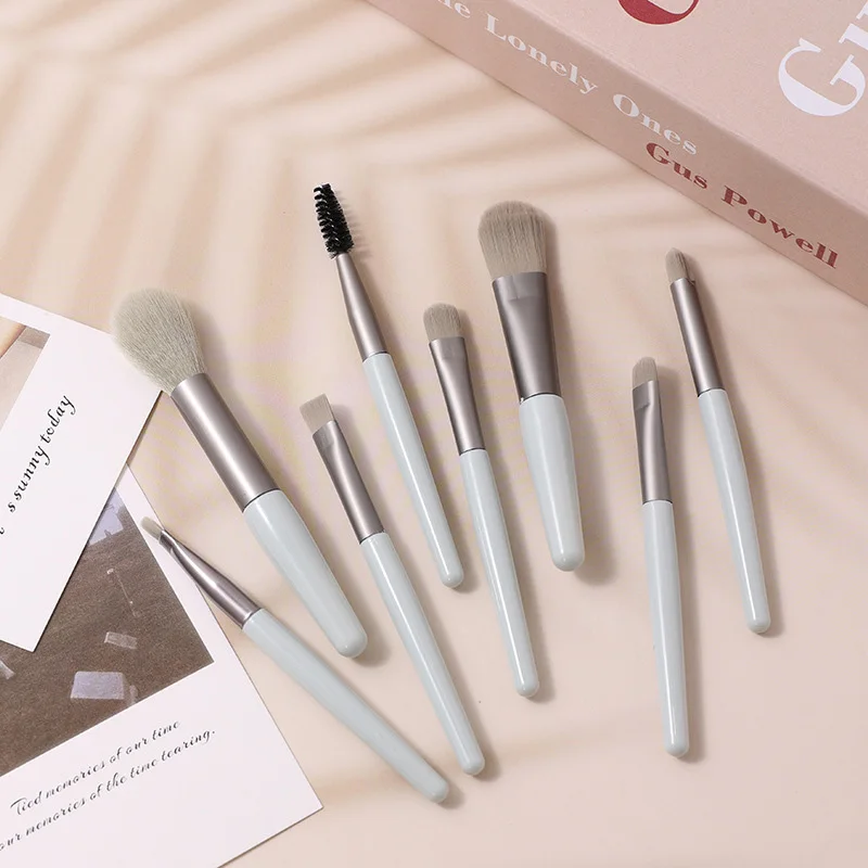 Makeup Brush Set Of 8 Portable Makeup Brushes Super Soft Hair Eyeshadow Brush Makeup Tools Do Not Eat Powder Beauty Brushes image 2