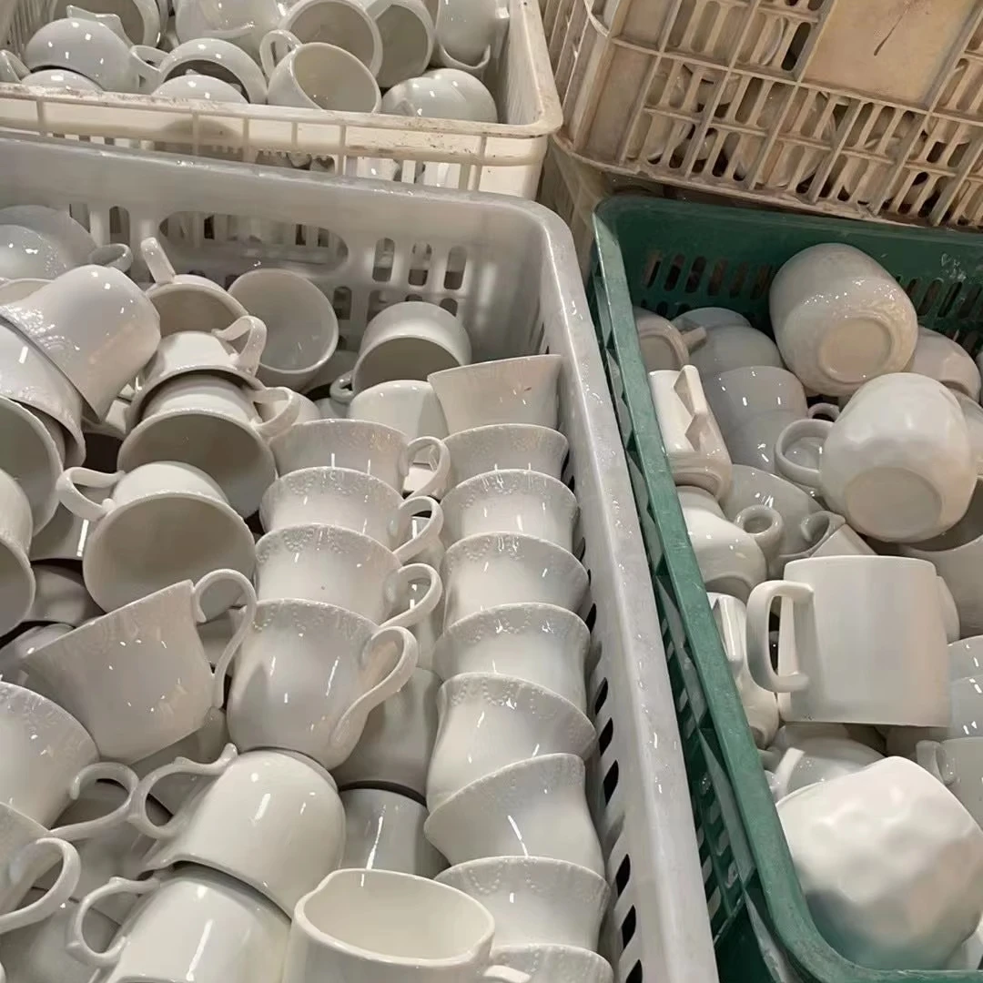 

Ceramic wholesale carton white porcelain stock cheap plates and plates bowl tableware with mixed packaging tableware set