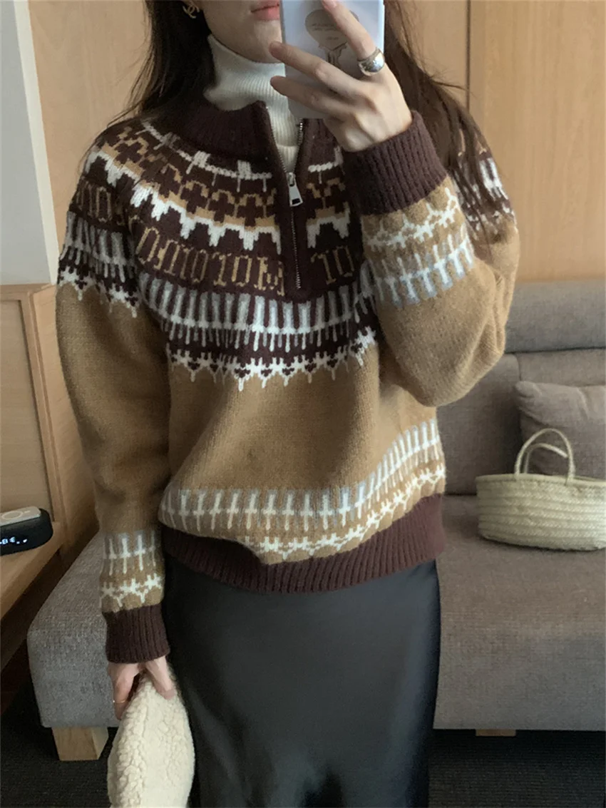 Alien Kitty Sweet Women Sweaters Retro Knitted New Slim Pullovers Fashion 2025 Casual OL Daily Office Lady Winter Gentle