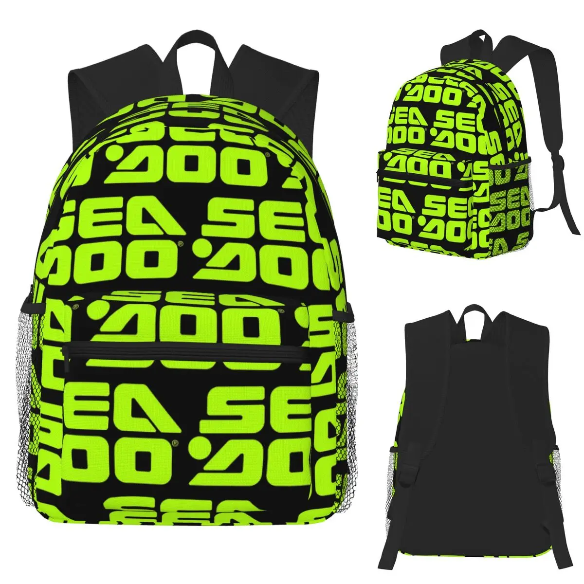 Sea Doo Team Rxt Brt Marine Student Backpack School Bag Hiking Travel Daypack for Boys Girls Bookbag Shoulder Bags