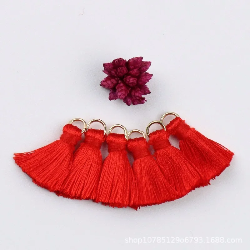 20pcs Polyester Trim Fringe Tassel Sewing Curtains Accessories DIY Keychain Cellphone Straps Pendant Tassels for Jewelry Making