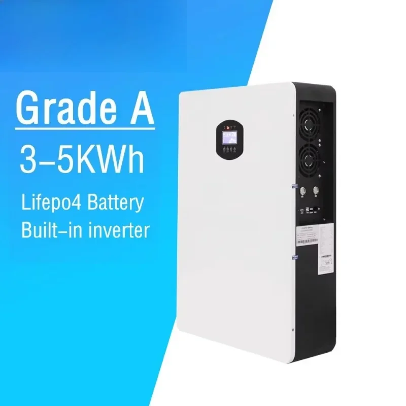 5Kwh Power Wall All in One Inverter and Lithium Battery 51.2V 100Ah for Home Storage System