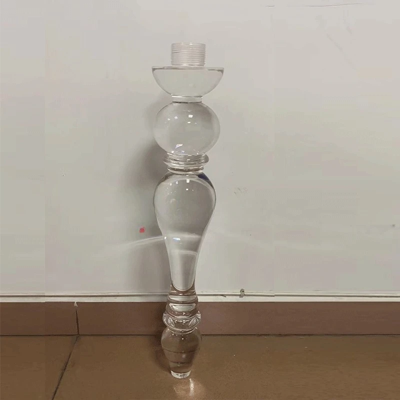 

High transparent round acrylic table feet, plexiglass table legs