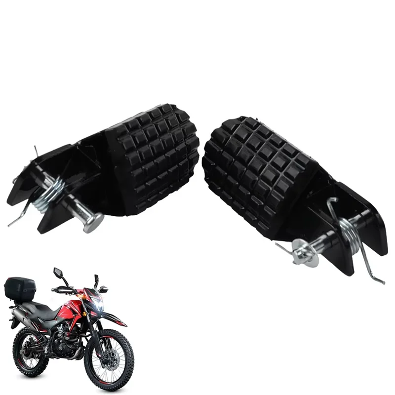 Pedales de clavijas de motocicleta para Vento Crossmax 250 300 200 Italika 200Z Dm200 Hawk 250 accesorios de reposapiés-Boom