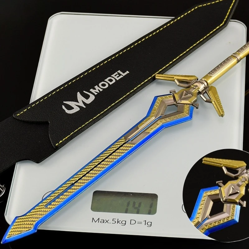 30 ซม./11.81in Apex Legends พลังงานพื้นฐานดาบ Holster อาวุธโลหะรุ่นอุปกรณ์ต่อพ่วงเกมกลางแจ้งมีดของขวัญของเล่นสําหรับชาย