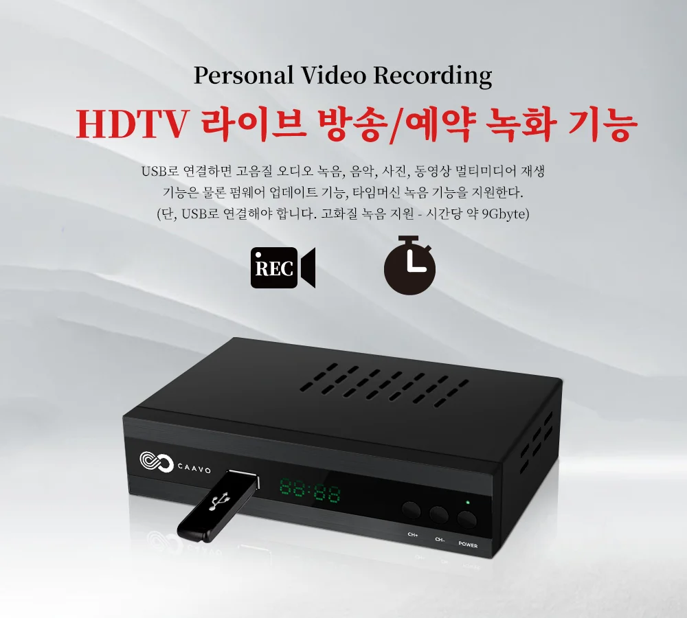 UBISHENG ATSC Converter Box con registrazione, lettore multimediale, orologio digitale integrato, Decoder TV digitale gratuito, sintonizzatore QAM, HDMI, USB