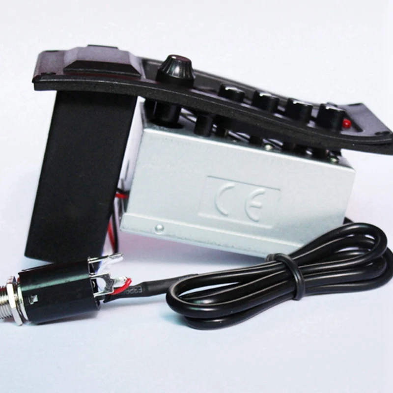 3X 4-Band EQ المعادل بيزو لاقط ل EQ-7545R قبل أمبير الصوتية الغيتار Preamp مكبر للصوت موالف