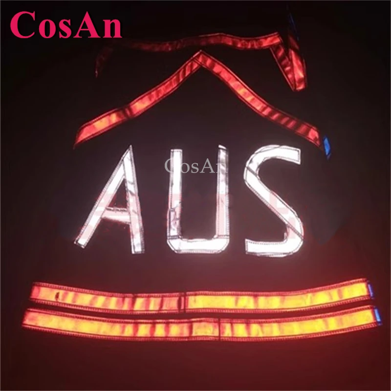 CosAn الأحمر الأزرق مزيج AUS نمط شبح الرقص السراويل ملبورن خلط السراويل جرس قيعان مشرق تأثير عاكس بنطلون