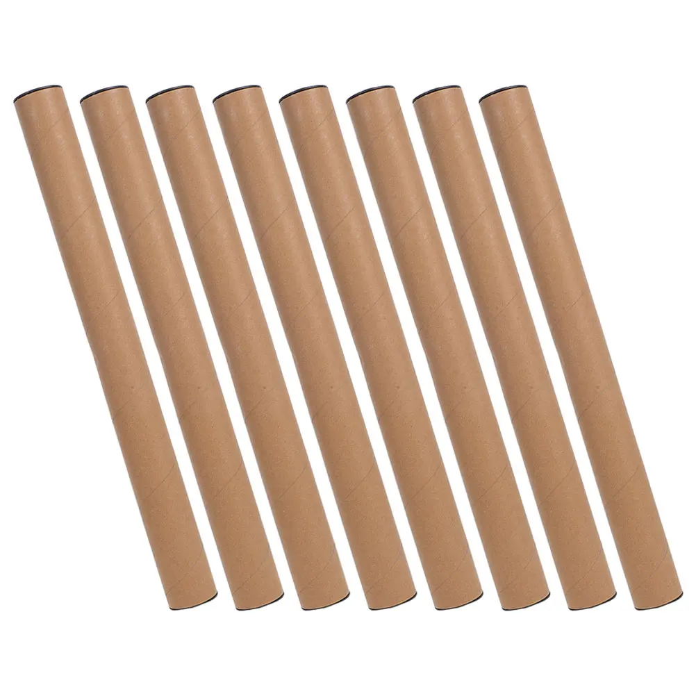 8 Pcs Express Protection Paper Tube Packing Tubes Material Cardboard Poster Paint Storage Painting Supplies