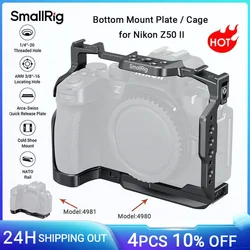 SmallRig Z50 II Baseplate / Camera Cage for Nikon Z50 II with Tempered Glass Protector w Arca-Swiss Quick Release Plate for DJI