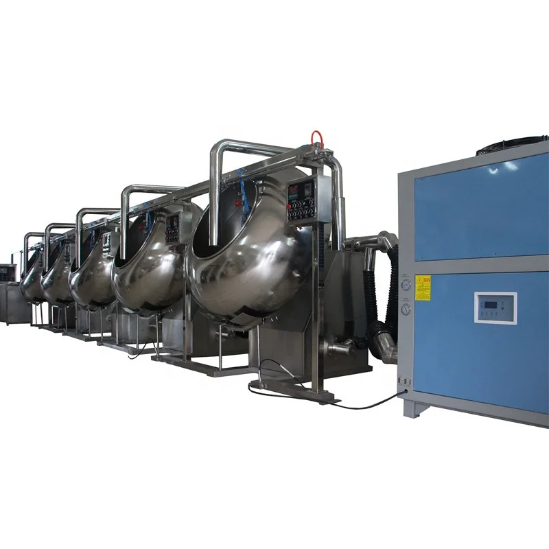 آلة طلاء الشوكولاتة الأوتوماتيكية للفواكه الجافة والمكسرات والكاكاو #2