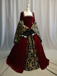 Historical Anne Boleyn Ball Gown Dress Vintage Tudor Period Queen Elizabeth Dress Princess Dresses Ball Gown Other Boleyn Girl