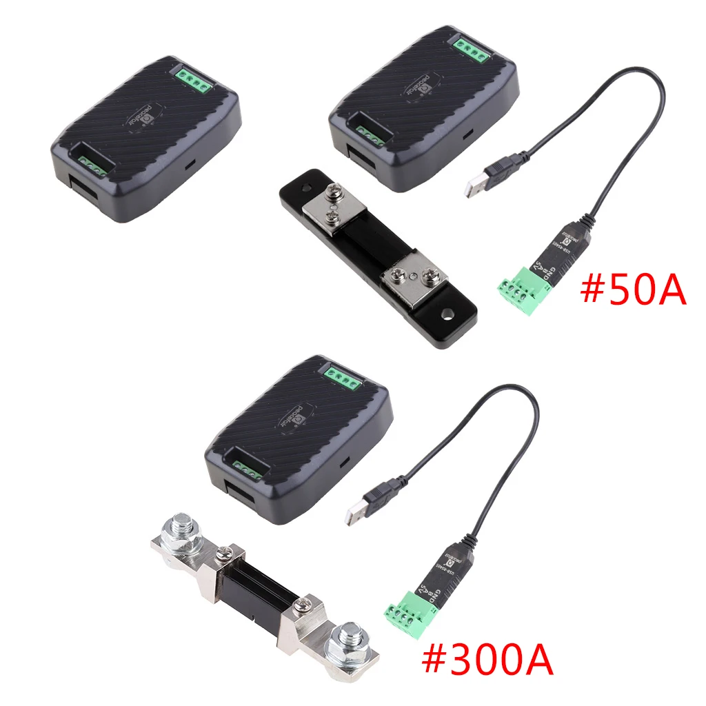 

PZEM-017 for DC Communication Box RS485 interface Modbus 0-300V 300A Shunt USB Cable for Measuring Current/Active Power Dropship