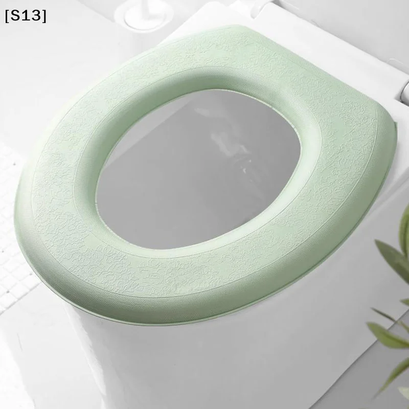 Waterpoof Soft Toilet Seat Cover Bathroom Washable Closestool Mat Pad Cushion O-shape Toilet Seat  Toilet Cover Accessories[Q]Q@