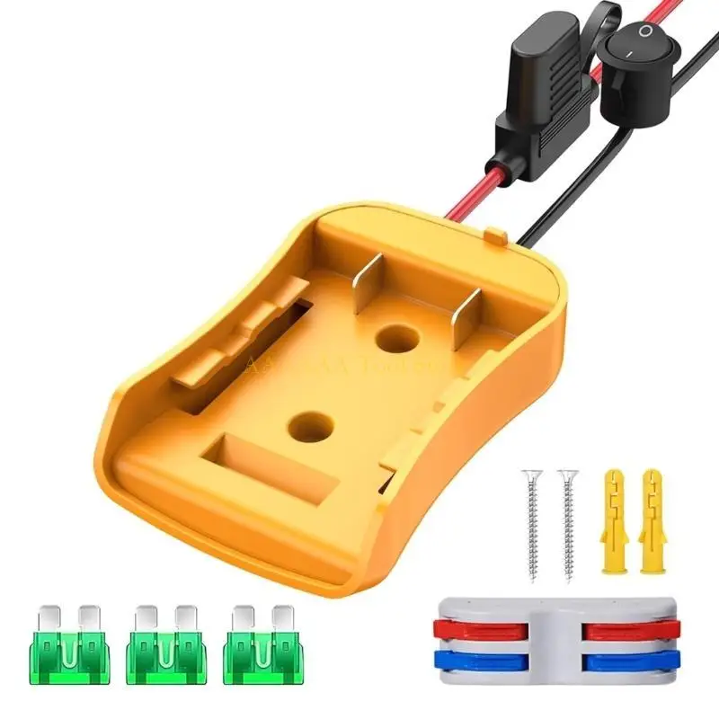 

A2BE Power Wheel Adapter Power Source Mount Dock Power Connector for DIY Robotic Toy