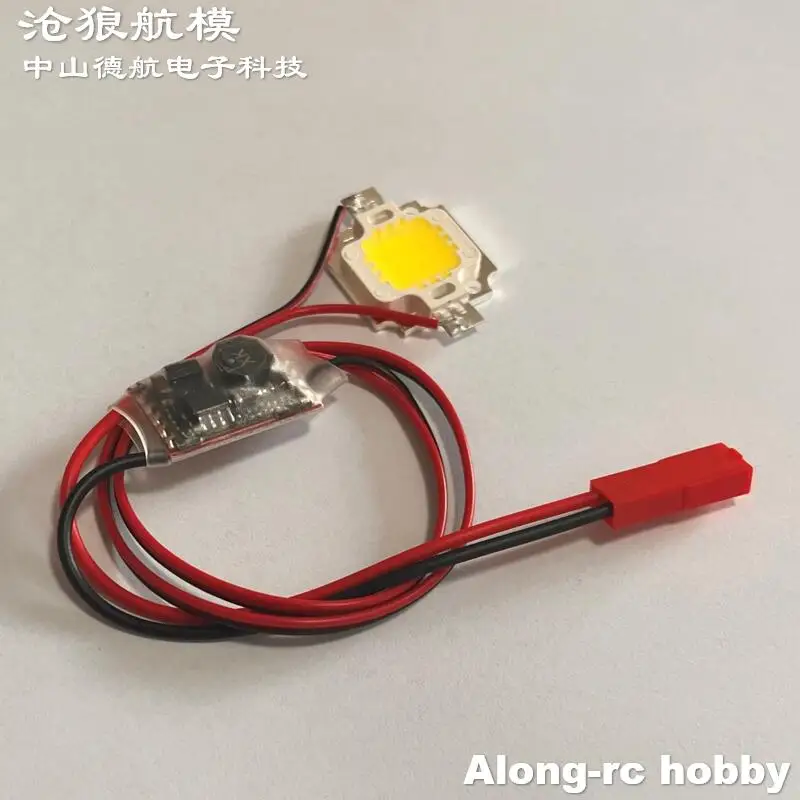 Luci di alta qualità bianco 10W Flash LED 2-6S luce per aerei per QAV 250 4-6 assi RC aereo modelli fai da te Hobby aereo aliante parti