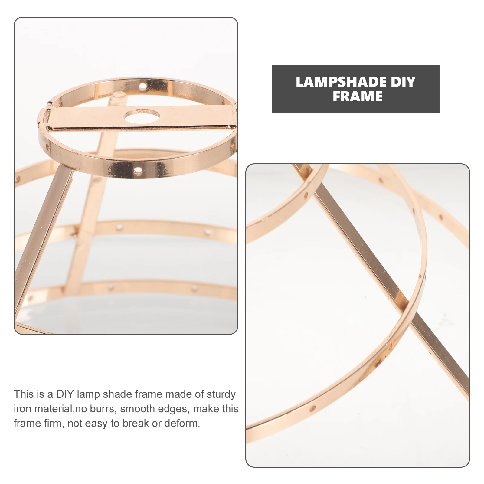 

Crystal Lamp Holder Iron Diy Table Light Frame For Home Hotel Lampshade Making Frame, Metal Lamp Cover Brackets, Desk Lights