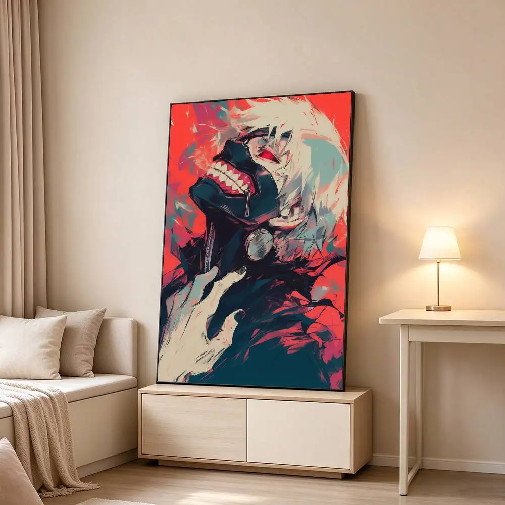 Tokyo Ghoul K-Ken Kaneki Anime  Poster High Quality Dorm Living Room Aesthetic Wall Decoration Painting Stickers Gift