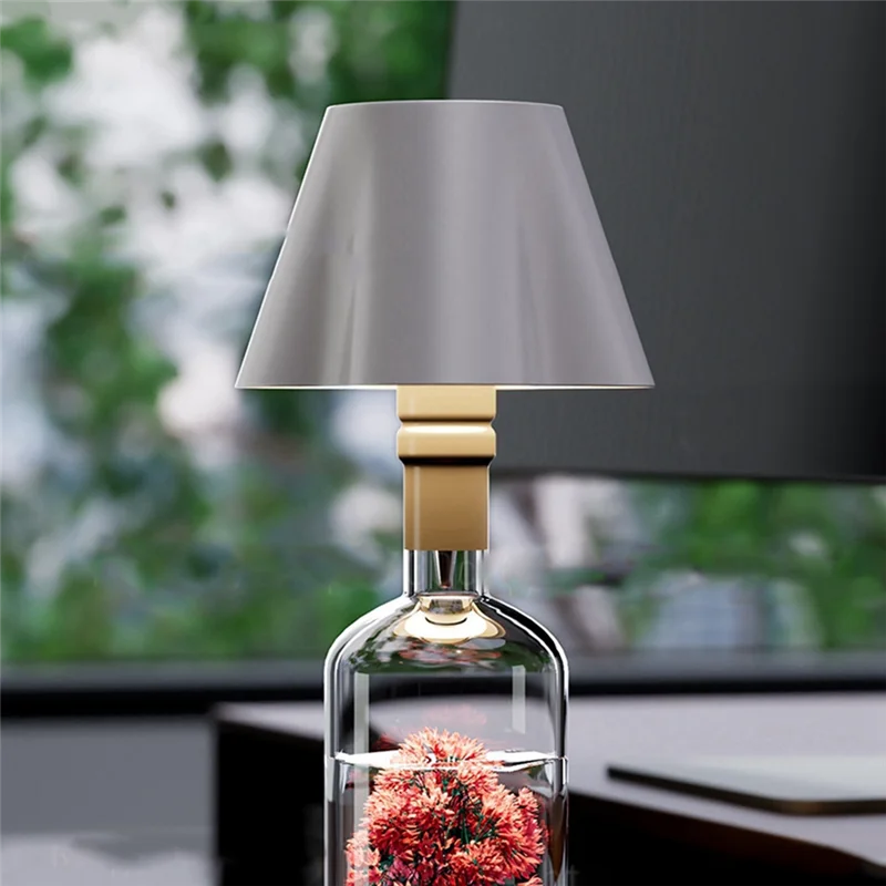

Touch Control LED Wine Bottle Lamp - 3-Color Wireless Table Light For Living Room, Bar, Restaurant-B51B