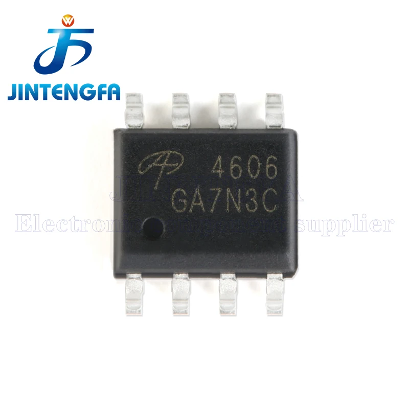10PCS AO4606 SOIC-8 8A 30V SMD MOSFET N+P