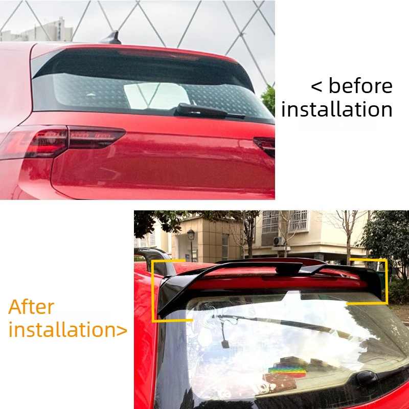 Rear Roof Lip Spoiler for Volkswagen Polo 9N 2003 To 2008 Tail Upper Trunk Wing Lid Body Kit Tuning Auto Accessories Parts