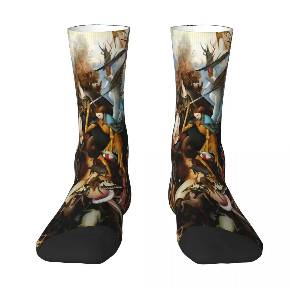 

The Fall Of The Rebel Angels 1562 Pieter Bruegel The Elder Jigsaw Painting Sock Socks Men Women Polyester Stockings Customizable