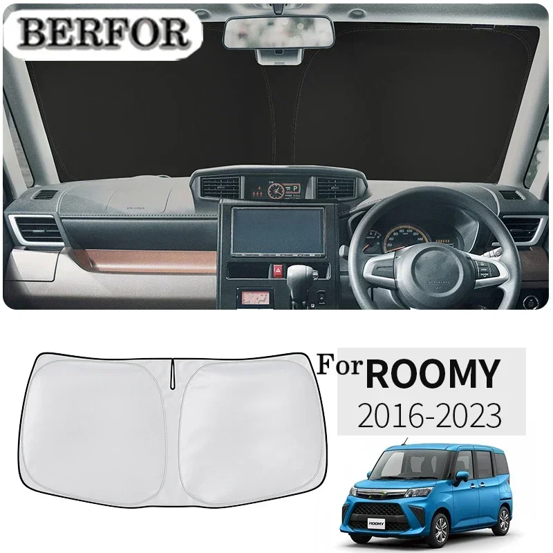 

For Toyota Roomy Tank 2016-2023 Car Styling Nano-Insulat Windshield Sunshade Front Window Sun Shade Visor Interior Accessories