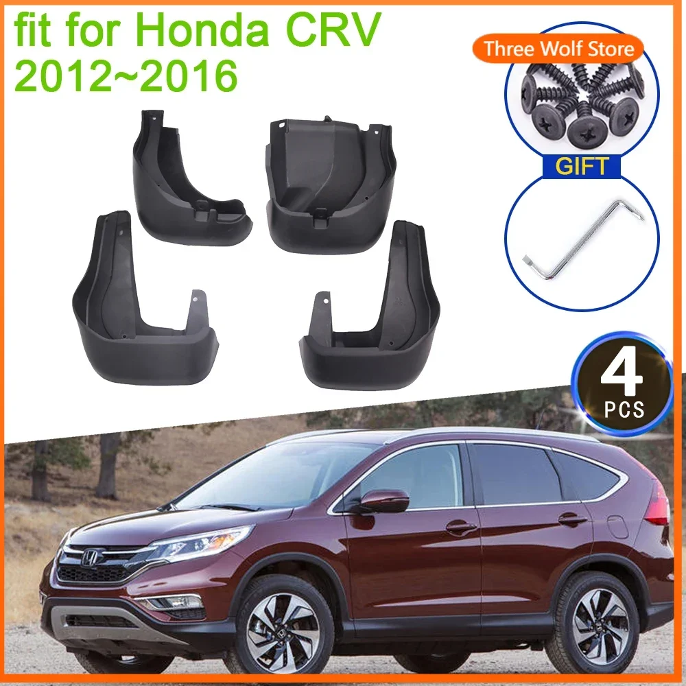 

4x for Honda CRV CR-V CR V 2012 2013 2014 2015 2016 Mudguards Fender Flare Mud Flaps Guard Splash Fenders Car Wheel Accessories