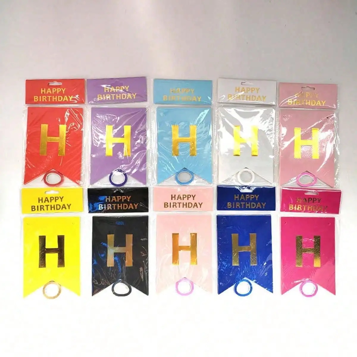 Meerjungfrauenflosse Banner Heißprägung HAPPY BIRTHDAY Papier-Wimpelkette Geburtstags-Jubiläums-Party Hintergrund Hängedekoration Girlande – Detail 12