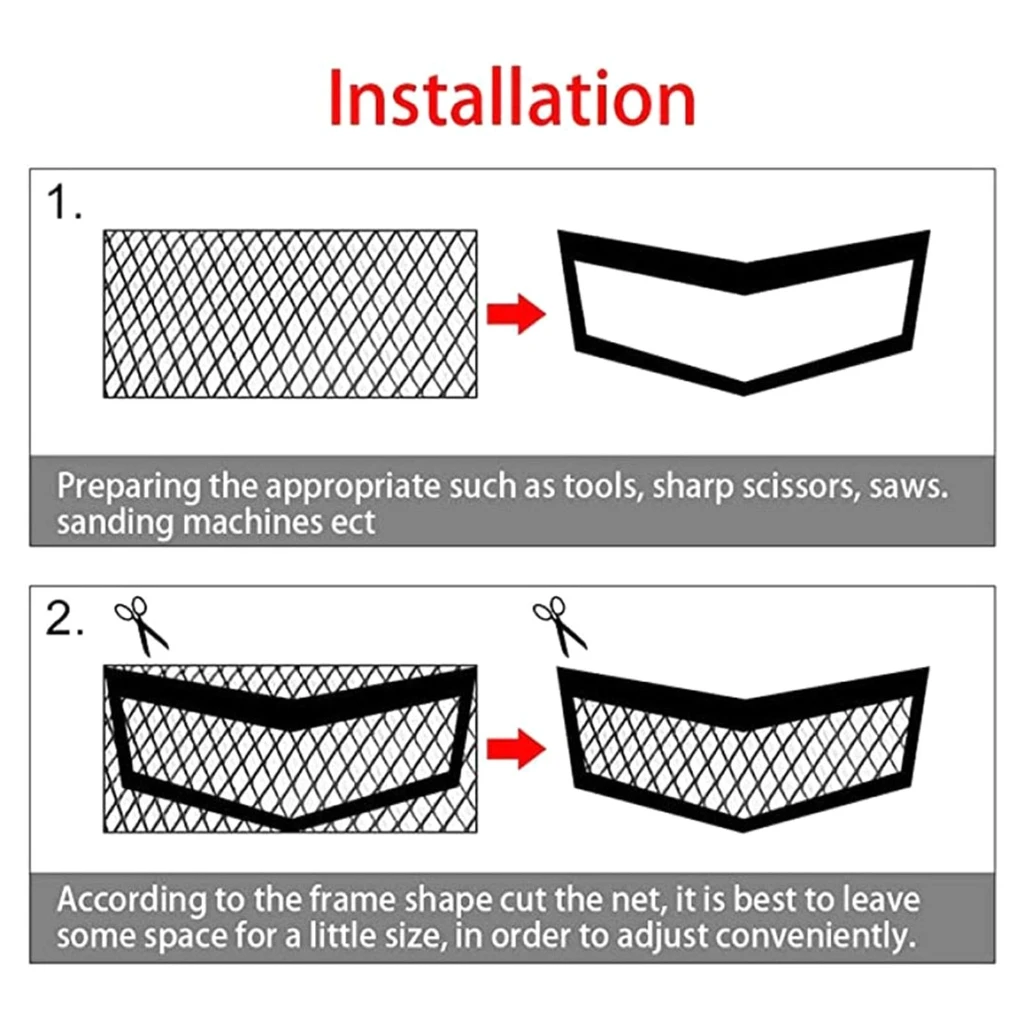 

1pc Bumpers Meshed Trim Aluminum Alloy Car Grille Honeycombs Mesh Center Grille Mesh Sheet Grids Body Bumpers Lightweight