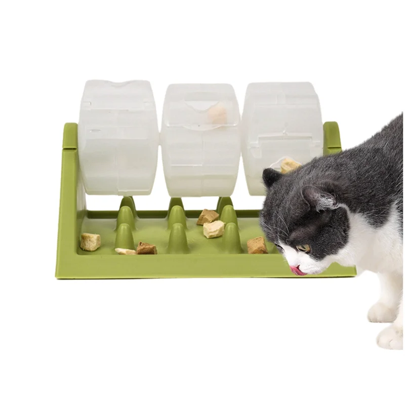 B08B-ألغاز تغذية الكلاب، وعاء كلب تفاعلي بطيء التغذية - لتخفيف القلق والتحكم بالملل لوعاء القطط