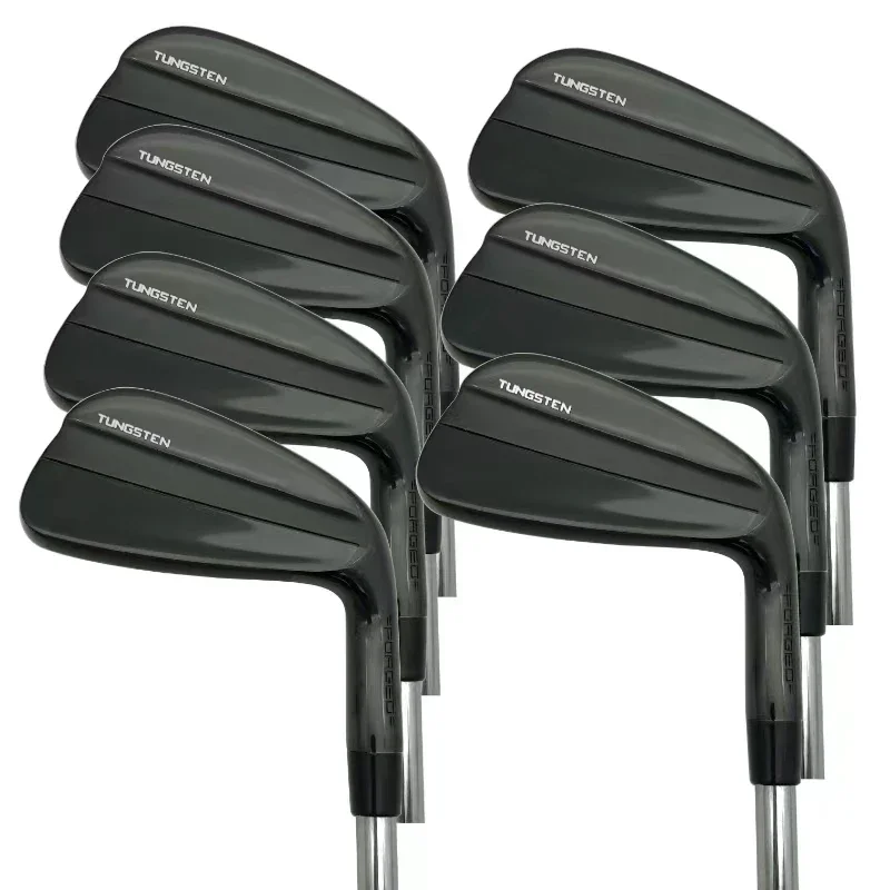 Mens Golf Clubs 790 4th Iron Set Black Color 4,5,6,7,8,9,P With Steel/Graphite Shaft With Head Covers