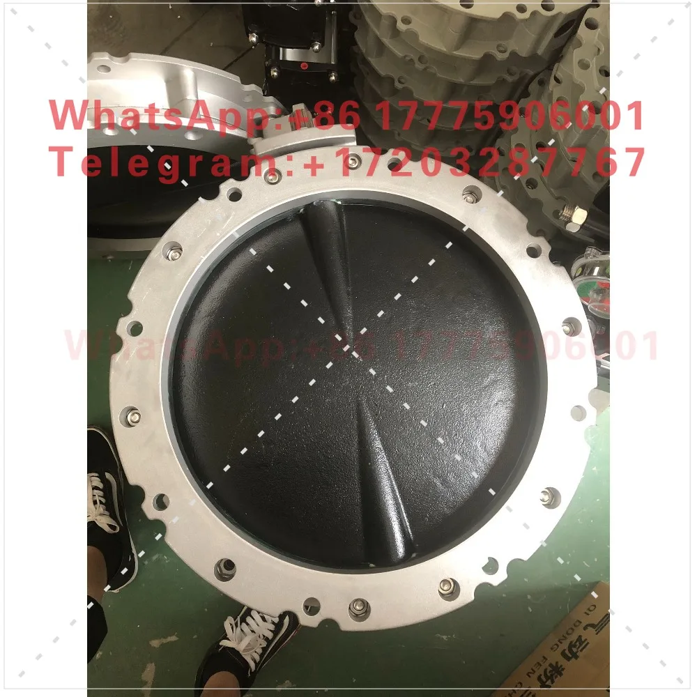 Manual dust butterfly valve mixing station dedicated DN400 manual cement butterfly valve, butterfly valve, manual