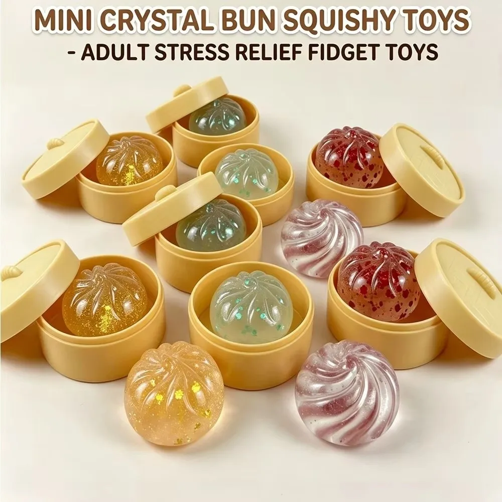 Soup Dumpling Dumplings Squeezable Slow Rebound Mini Size Squishy Fidget Cute Shape Soft Material Fidget Sensory Party Gift