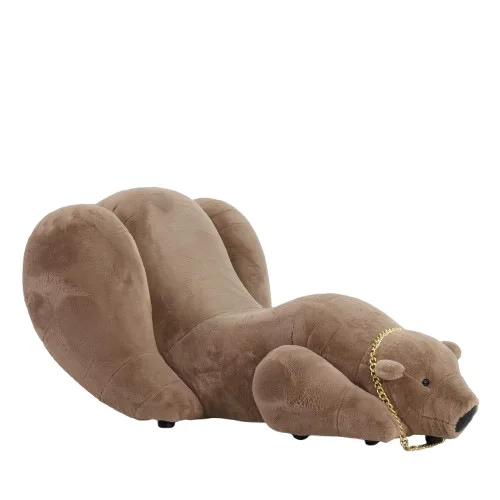 

Cream wind polar bear sofa fabric Italian light luxury living room Internet celebrity leisure chair special-shaped sofa