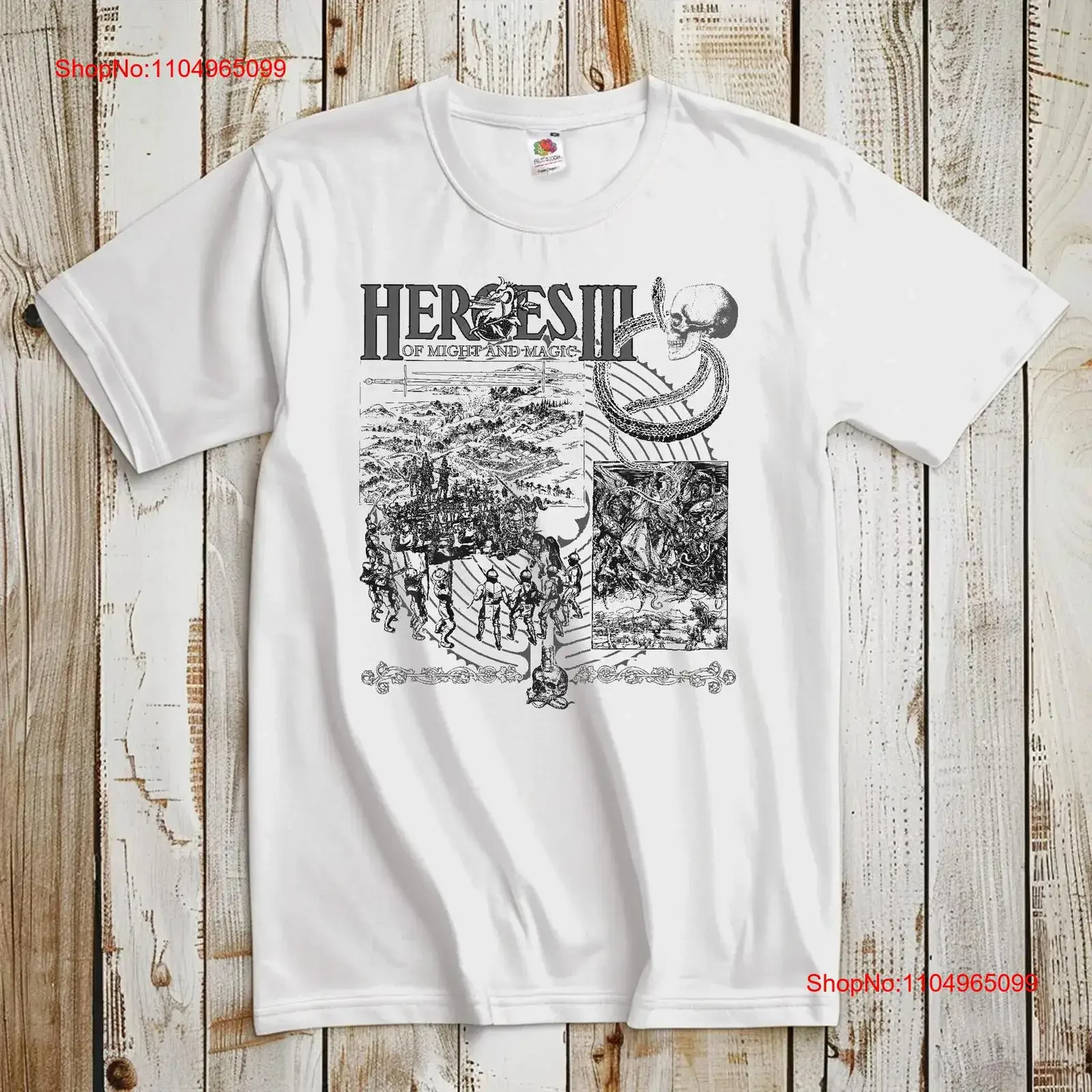 

Футболка HOMM III Heroes Classic Video GameT в стиле ретро, черно-белая, размер S 5XL, винтажная, удобная, унисекс