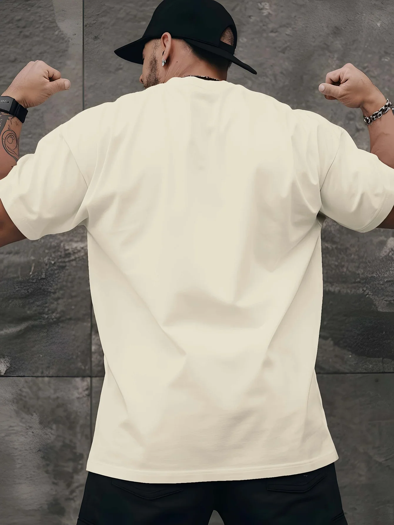 T-shirt décontracté en coton pour homme, col rond, respirant, à manches courtes, imprimé lettres Pride, pour un usage quotidien