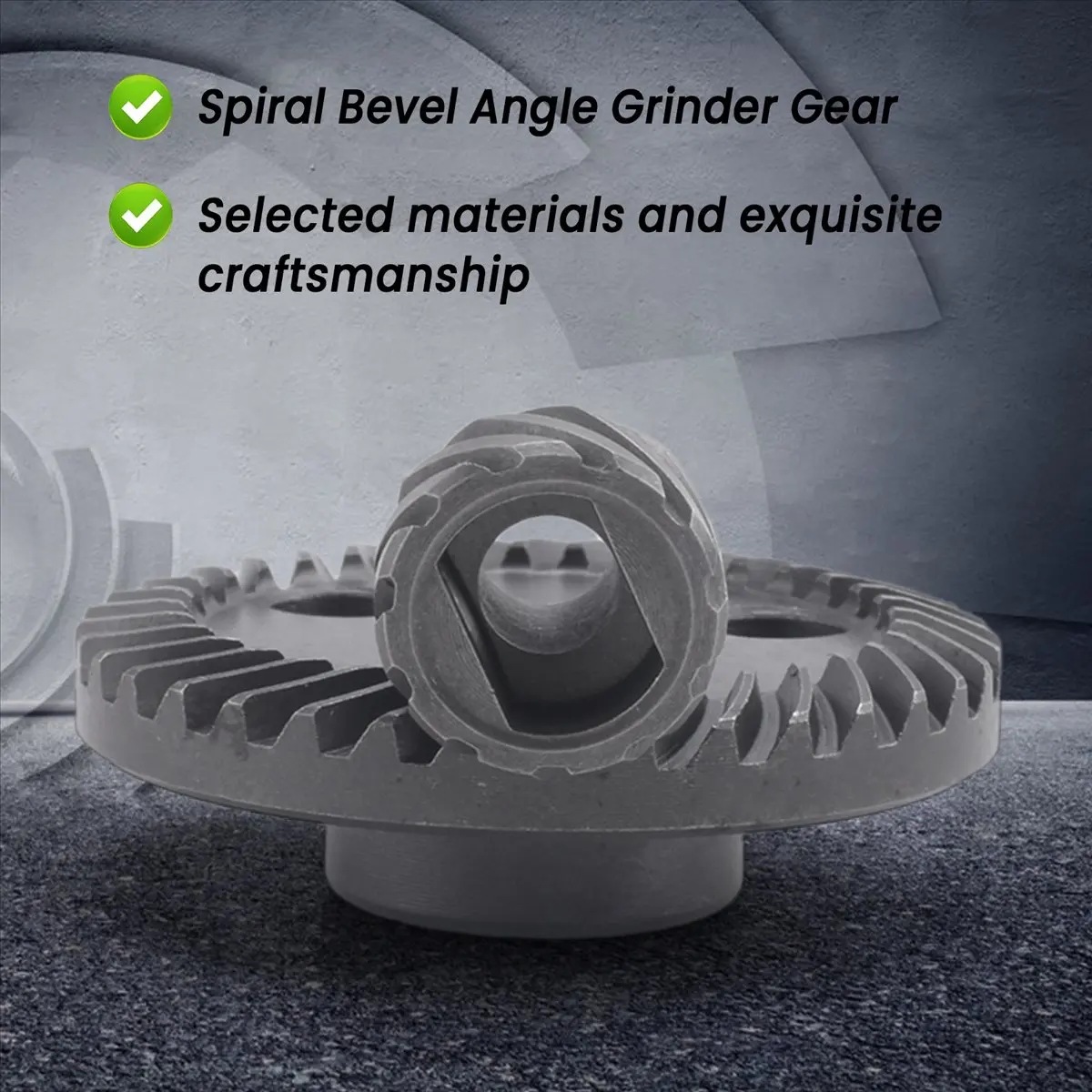 

(AIMA) Темно-серый спиральный конический шестеренчатый привод для угловой шлифовальной машины Makita 9523