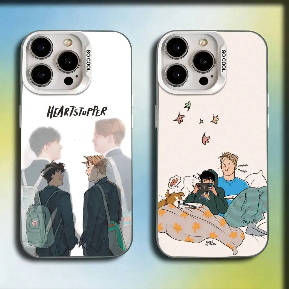 New Heartstopper Movie Phone Case For iPhone 17,16,15,14,13,12,11 Plus,Pro Max,XS,Colorful Silver Phone case Funda Cover