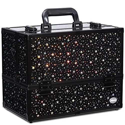 

Косметический органайзер-кейс Joligrace 14 x 8.5 x 11 дюймов - с узором в виде звезд