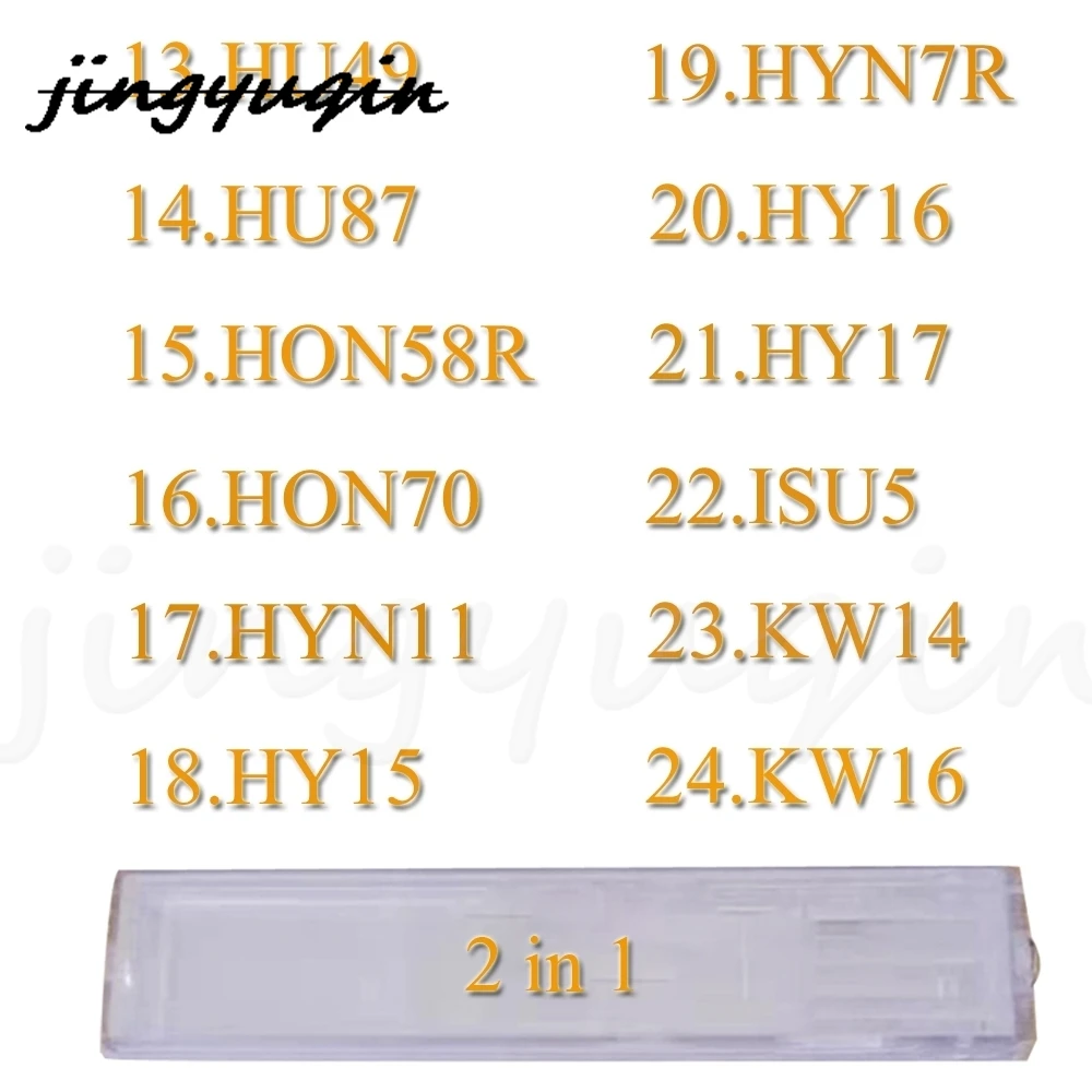 

jingyuqin 13-24 2 in 1 HU49 HU87 HON58R HON70 HYN11 HY15 HYN7R HY16 HY17 ISU5 KW14 KW16 Tools For All Types