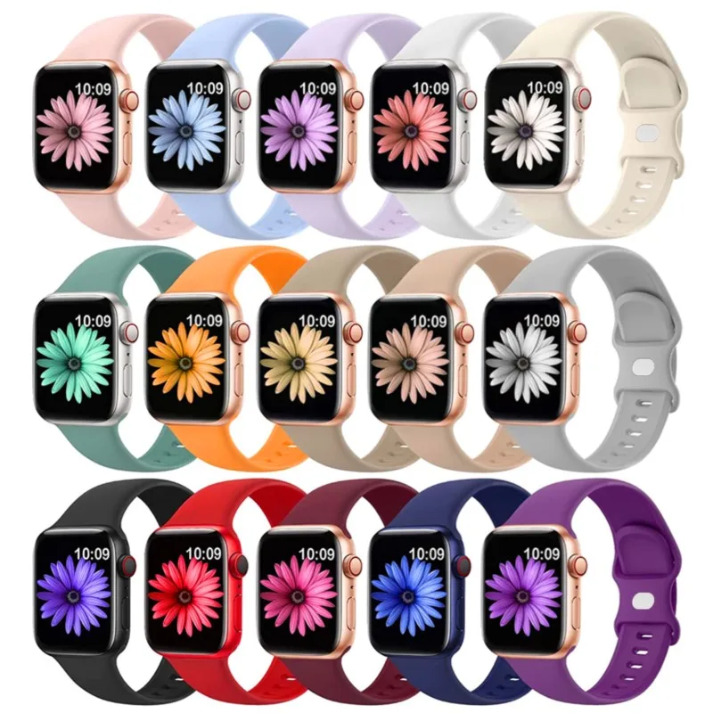 Correa deportiva para apple watch band Ultra 2, 49mm, 44mm, 40mm, 41mm, 45mm, 42mm, 38mm, pulsera de silicona serie iwatch 9-8-7 6 5 4 SE