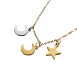 20-50pcs Stainless Steel Small Star Pendant Flat Charms for DIY Jewelry Making Necklace Decoration Bracelet Accessories