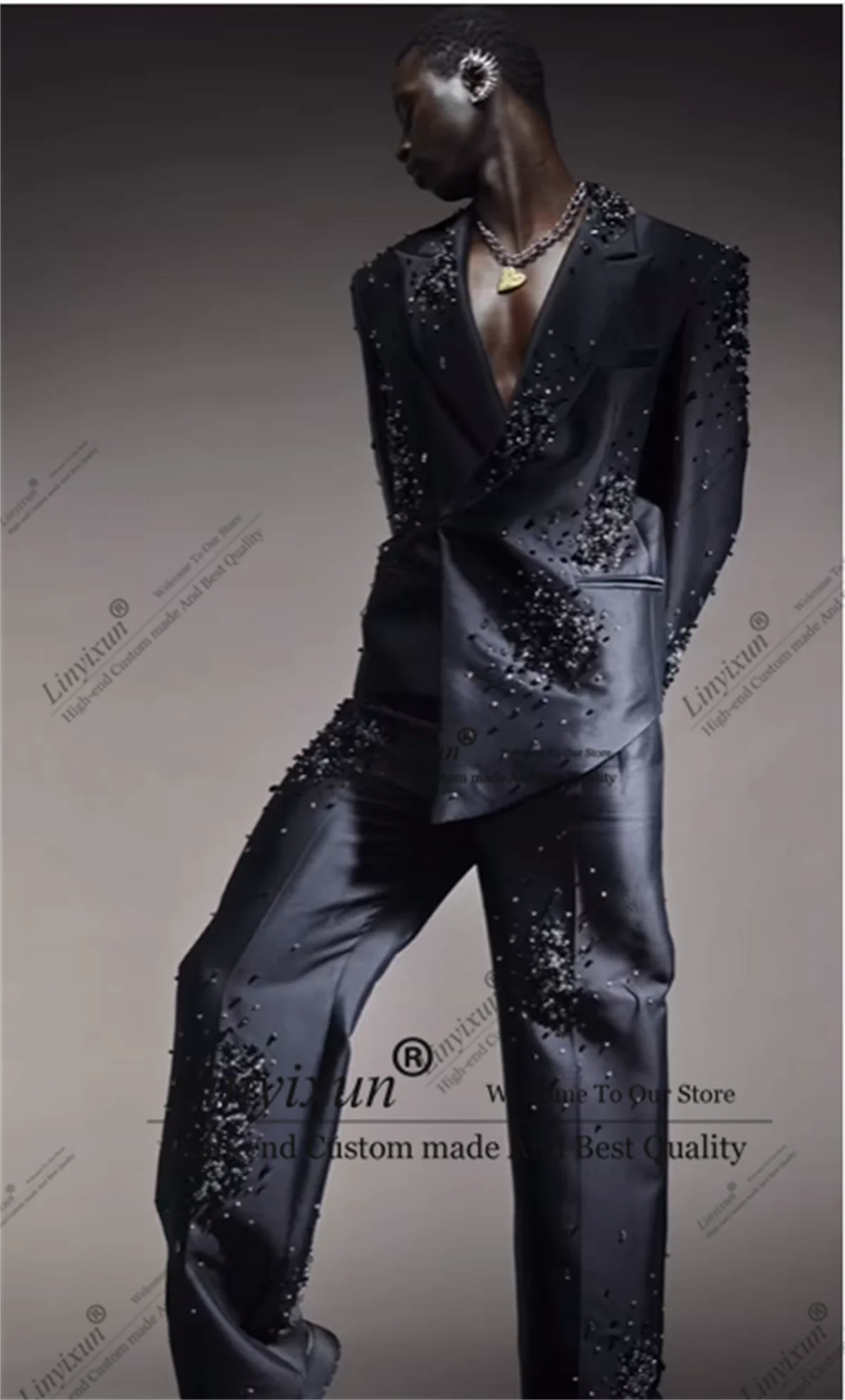 Błyszcząca wersja projektu Kam – Mens Fashion Trajes recenzja i cena