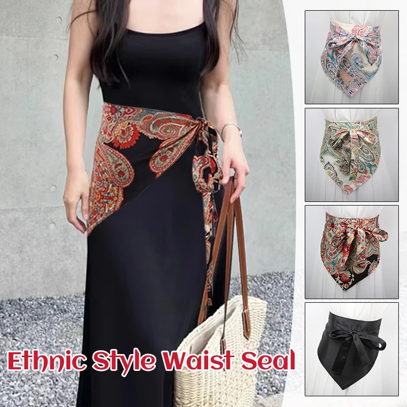 Ethnic Style Retro Waist Band Women Delicate Hanfu Dress Wide Waist Belt Dress Shirt Accessories Lady Elegant Corset