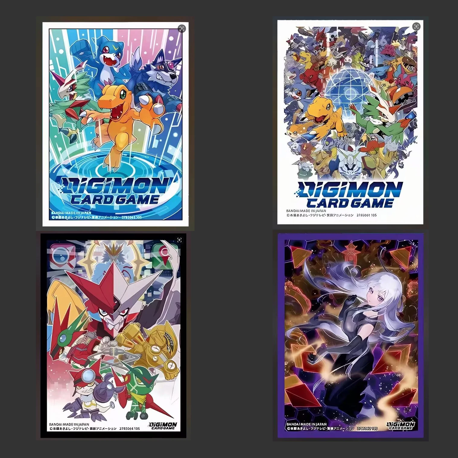 

60PCS Original Anime Digimon Universe: Appmon Card Sleeves Card Game PTCG DTCG Trading Crads Protector Case Cover