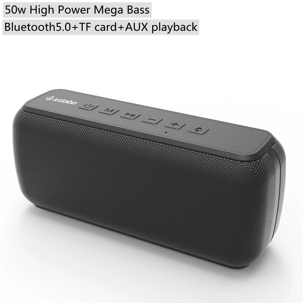 

Hifi High Power TWS 50W Wireless Bluetooth Speaker Mega Bass Surround Stereo Subwoofer Outdoor 6600mAh TF/AUX Type C Dual Horn