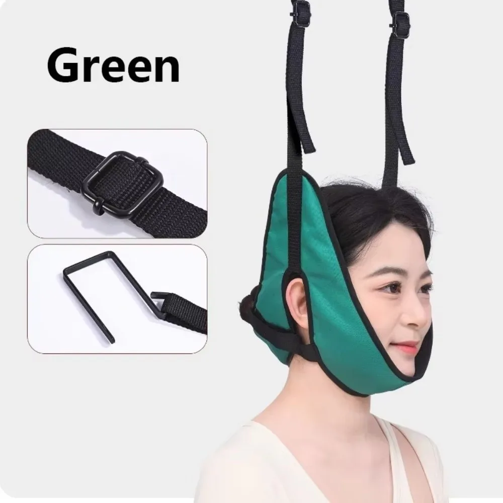 Ergonomic Door Hanging Neck Brace Household Thickened Cervical Decompression Sling Adjustable Straps Neck Stretching Device