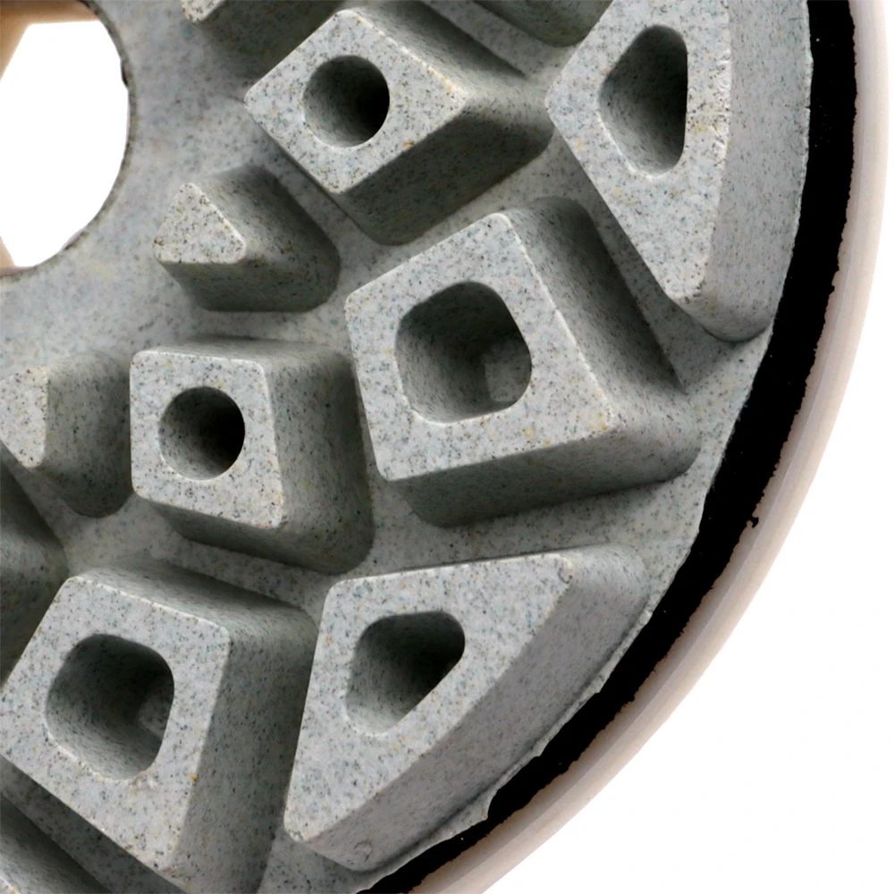 Imagem -05 - Snail Lock Diamond Edge Polishing Pad Borda de Moagem para Granito Mármore de Concreto Máquina Automática 125 mm
